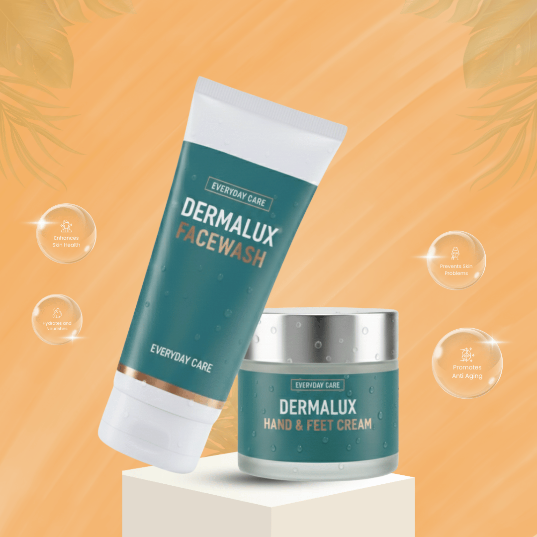 Dermalux Facewash & Hand & Feet Cream Set